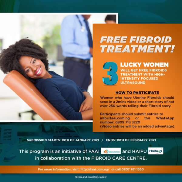 FREE FIBROID TREATMENT (3 LUCKY WINNERS) FLYER