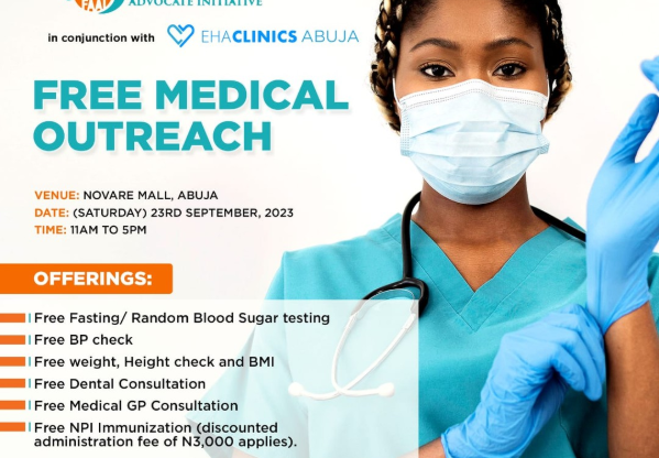 FREE MEDICAL OUTREACH FOR ABUJA @ NOVARE GATEWAY MALL