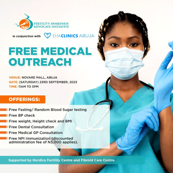 FREE MEDICAL OUTREACH FOR ABUJA @ NOVARE GATEWAY MALL